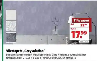 Hagebau Vliestapete „greyvolution“ Angebot