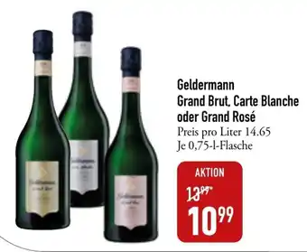 Galeria Markthalle Geldermann Grand Brut, Carte Blanche o. Grand Rose 750ml 750ml Angebot