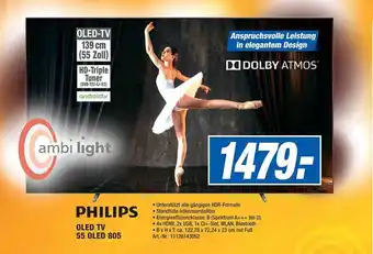 Expert Technomarkt Philips OLED TV 55 OLED 805 Angebot