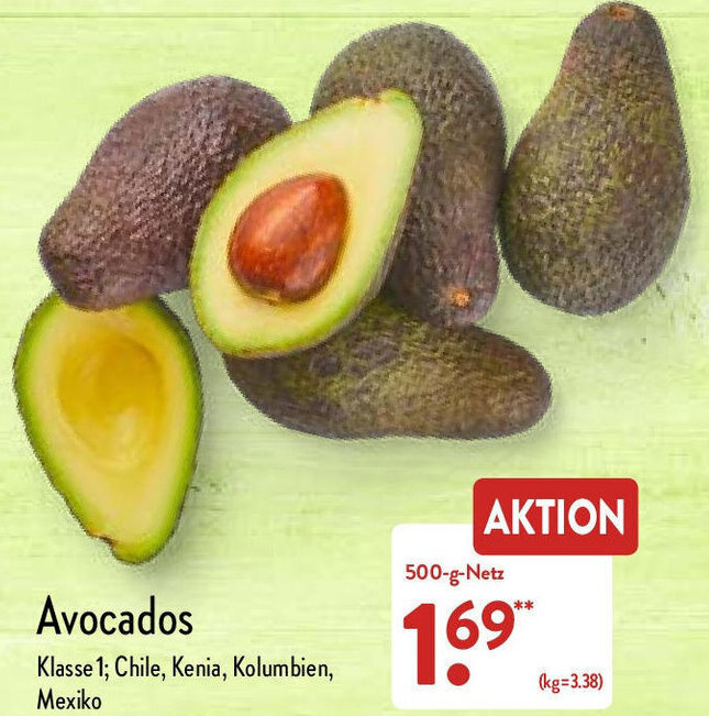 Avocados 500 g Netz Angebot bei Aldi Nord