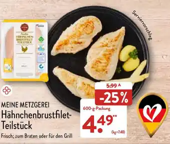 Aldi Nord Meine Metzgerei Hähnchenbrustfilet Teilstück 600 g Packung Angebot