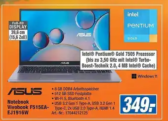 Expert Technomarkt Asus notebook vivobook f515ea-ej1916w Angebot