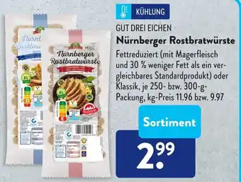 Aldi Süd Gut Drei Eichen Nürnberger Rostbratwürste Angebot