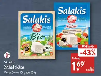 Aldi Nord Salakis Schafskäse 150 g oder 200 g Angebot