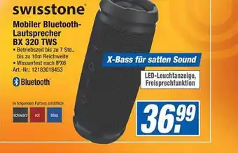 Expert Technomarkt Swisstone Mobiler Bluetooth Lautsprecher BX 320 TWS Angebot