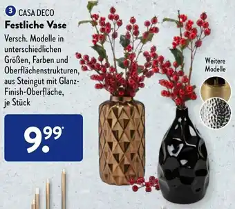 Aldi Süd Casa Deco Festliche Vase Angebot