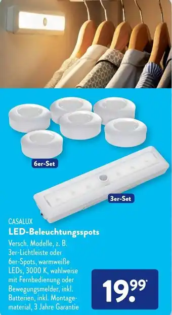 Aldi Süd Casalux LED Beleuchtungsspots Angebot