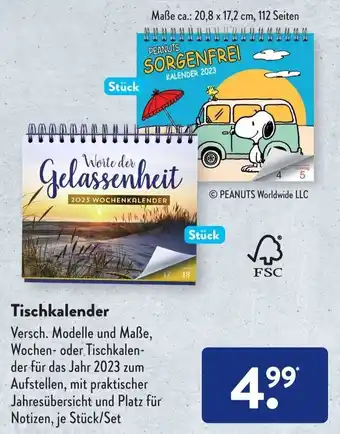 Aldi Süd Tischkalender Angebot