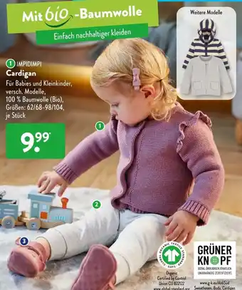 Aldi Süd Impidimpi Cardigan Angebot