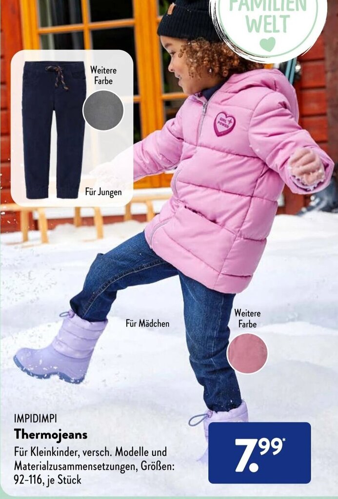 Impidimpi Thermojeans Angebot bei Aldi Süd