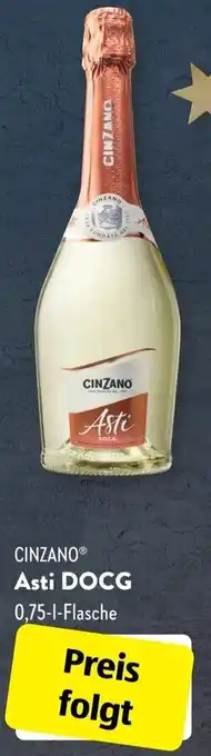 Aldi Süd Cinzano Asti DOCG 0,75 L Flasche Angebot