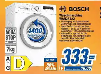 HEM Expert Bosch waschmaschine wan28122 Angebot