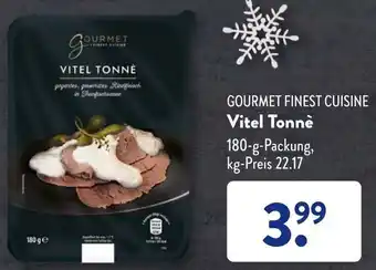 Aldi Süd Gourmet Finest Cuisine Vitel Tonnè 180 g Packung Angebot