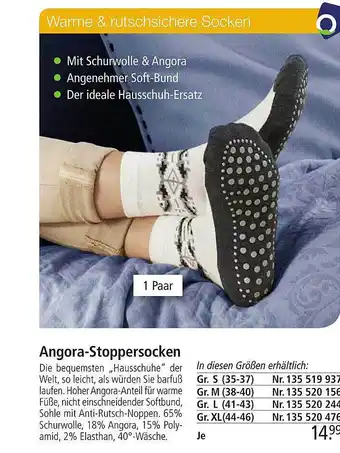 Weltbild Angora-stoppersocken Angebot