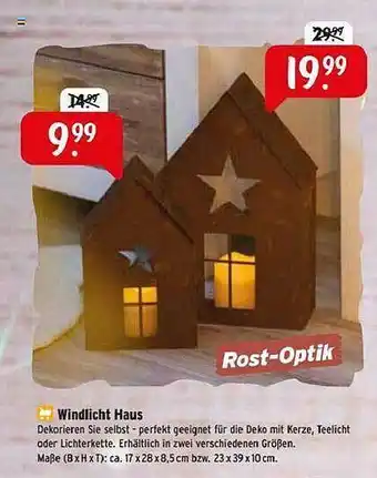 Raiffeisen Markt Windlicht haus Angebot