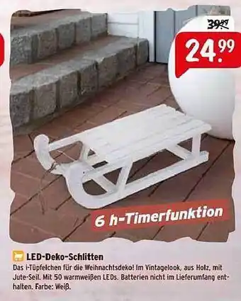 Raiffeisen Markt Led-deko-schlitten Angebot