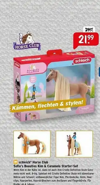 Raiffeisen Markt Schleich horse club sofia's beauties kim & caramelo starter-set Angebot