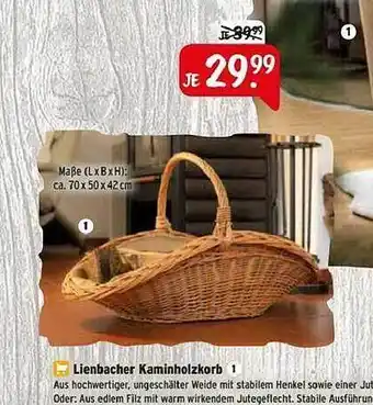 Raiffeisen Markt Lienbacher kaminholzkorb Angebot