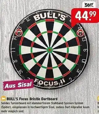 Raiffeisen Markt Bull's focus bristle dartboard Angebot