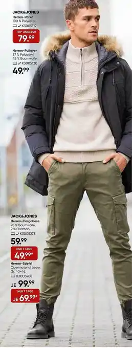 Galeria Jack&jones herren-cargohose, -stiefel, -parka oder -pullover Angebot