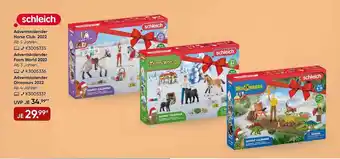 Galeria Schleich adventskalender horse club, farm world oder dinosaurs 2022 Angebot