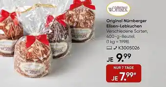 Galeria Woitinek original nürnberger elisen-lebkuchen Angebot