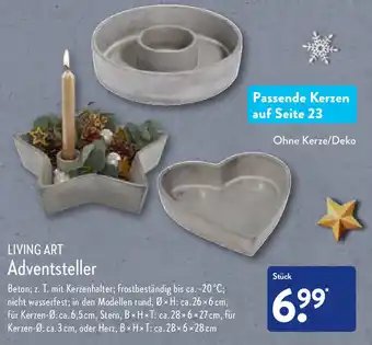 Aldi Nord Living Art Adventsteller Angebot