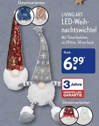 Aldi Nord Living Art LED Weihnachtswichtel Angebot