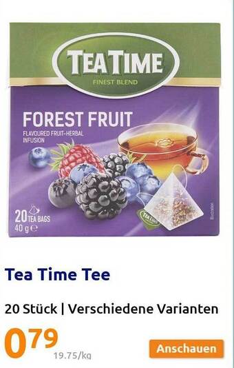 Action Tea time tee Angebot