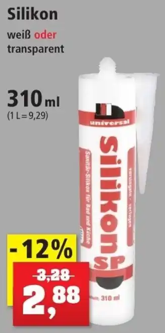 Thomas Philipps Silikon weiß oder transparent 310 ml Angebot