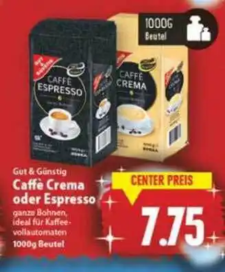 Edeka Caffè Crema oder Espresso Angebot