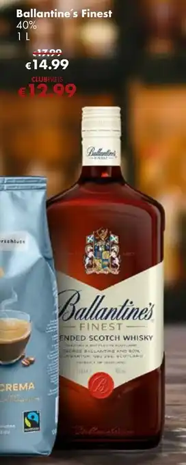 Travel Free Ballantine's Finest 1 L Angebot