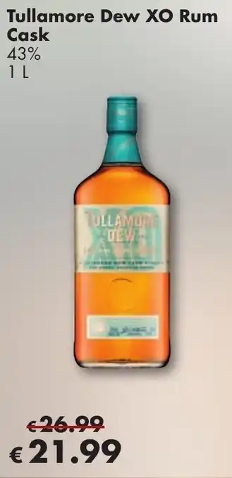 Travel Free Tullamore Dew XO Rum Cask 1 L Angebot