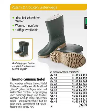 Weltbild Thermo-gummistiefel Angebot