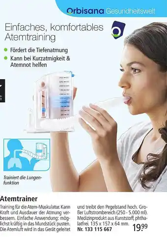 Weltbild Orbisana atemtrainer Angebot