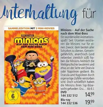 Weltbild Minions - auf der suche nach dem mini-boss Angebot