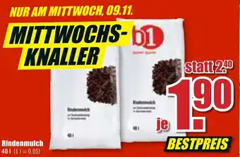 B1 Discount Baumarkt Rindenmulch 40 L Angebot