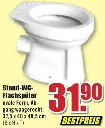 B1 Discount Baumarkt Stand WC Flachspüler Angebot