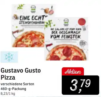 KONSUM Gustavo Gusto Pizza 460 g Packung Angebot