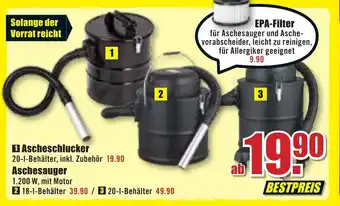 B1 Discount Baumarkt Ascheschlucker Angebot