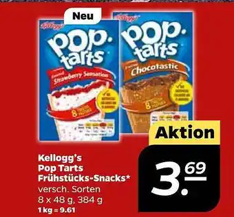 NETTO Kellogg's Pop Tarts Frühstücks Snacks Angebot