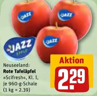 REWE Jazz Rote Tafeläpfel 960 g Schale Angebot