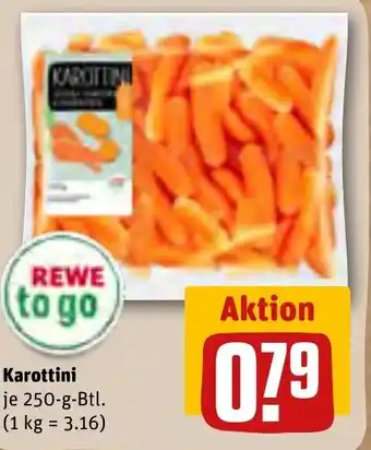 REWE Karottini 250 g Btl. Angebot