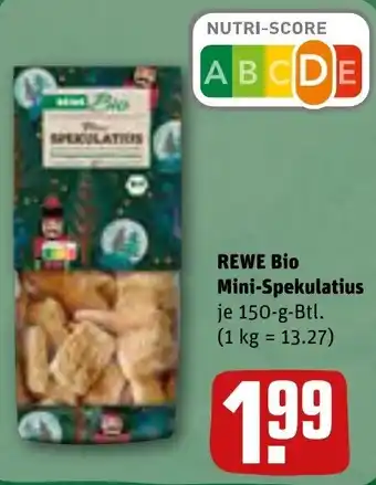 REWE Rewe Bio Mini Spekulatius 150 g Btl. Angebot