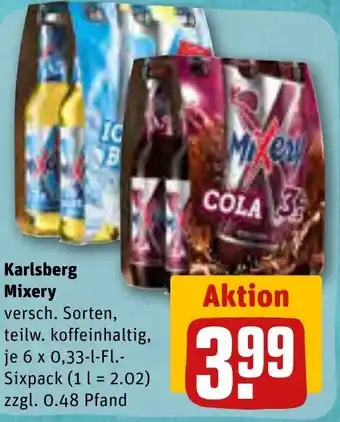 REWE Karlsberg Mixery 6x0,33 L-Fl. Angebot