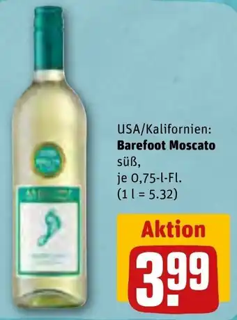 REWE Barefoot Moscato 0,75 L-Fl. Angebot