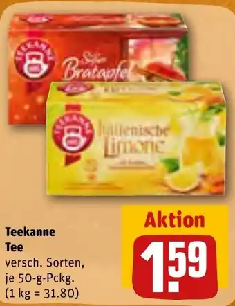 REWE Teekanne Tee 50 g Pckg. Angebot