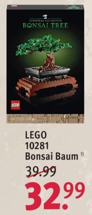Lego 10281 Bonsai Baum Angebot bei Rossmann