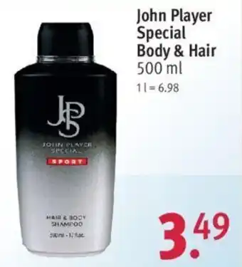 Rossmann John Player Special Body & Hair 500 ml Angebot