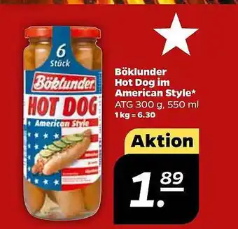 NETTO Böklunder Hot Dog im American Style Angebot